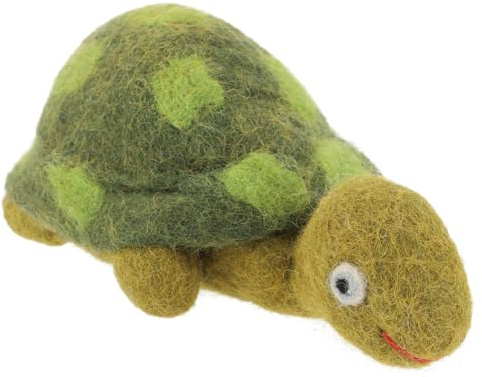 GURU SHOP Filz Eierwärmer, handgemachte Filzdekoration, Tier, Schildkröte | 100 % Wolle, niedliche Tischdekoration, wasser- und schmutzabweisend, handgefilzt, ideal für Kinder
