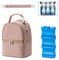BABEYER Breastmilk Cooler Bag with Ice Pack Fits 6 Baby Bottles up to 270ml, Breastmilk Pump Bag with Shoulder Strap for Nursing Mom Daycare, Travel, Work, Pink