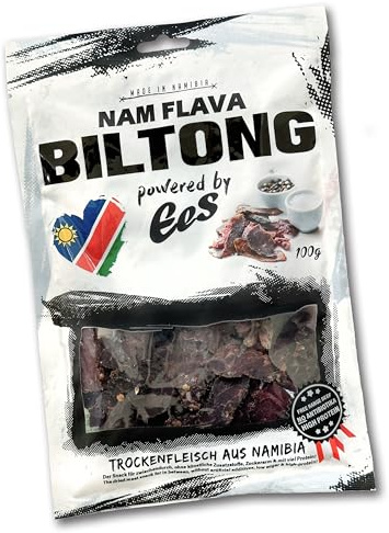 Nam Flava - Das Original Biltong aus Namibia - 100g (Trockenfleisch/Beef Jerky)