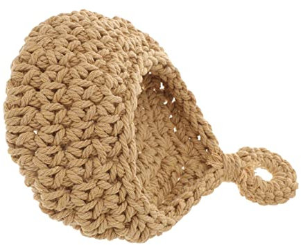 Cabilock Obstkorb Aus Baumwollseil Pflanzenstützen Rustikale Wandblumenvase Tragetaschen-organizer Körbe Zur Wandmontage Luftpflanzenaufhänger Pflanzenhalterung Aufbewahrungstasche Anlage