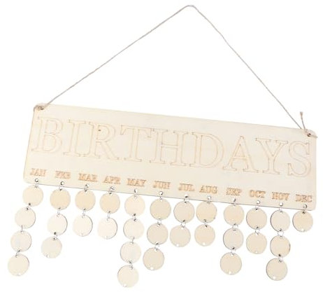 Operitacx 1 Satz Countdown-Kalender zum Aufhängen DIY Countdown-Kalender DIY Jahrestagskalender DIY-Familienkalender 2021 Kalender aus Holzblöcken Countdown-Kalendertafeln Wandkalender