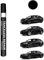 TOPABYTE Ausbesserungslackstift für Tesla Model Y/X/S/3 Highland Karosserielack-Reparaturset, zum Löschen von Kratzern im Auto, Reparaturstift für Tesla Besitzer (Solid Black)-PBSB