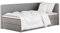 mybed. Boxspringbett Einzelbett Mitto Conti Twin Rechte Seite Polsterbett mit Bettkasten Grau 7-Zonen Taschenmatratze H2 120x200 und Topper Jugendbett Kinderbett