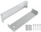 perfk 2x staffe di montaggio per cassetta postale Supporti di fissaggio per cassetta postale per cassetta postale larga 8 pollici, 8 viti di montaggio,