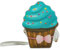 AJTUTUS Cupcake-Tasche für Mädchen, Umhängetasche, Handtasche, PU-Leder, Geldbörse, Cupcake-Box, Cupcake-Crossbody-Tasche für Frauen und Mädchen, blau