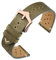 ANNEFIT Vintage Leder Uhrenarmband, Schnellverschluss Ersatzband 22mm mit Roségold Schnalle für Herren Damen (Grün)