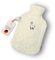 kontor28 - kuschelige Alpaka TEDDY Wärmflasche mit Bezug aus weicher 100% Bio-Baumwolle, handgefertigt Made in Germany, auslaufsicher, geruchlos und schmerzlindernd für Kinder/Erwachsene - 2,0 Liter