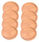 LIOOBO 8pièces Soucoupes Rondes Bambou pour Pots De Fleurs Plateau Anti-Fuite pour Plantes Intérieur Et Extérieur Pratiques Et Multi-usages