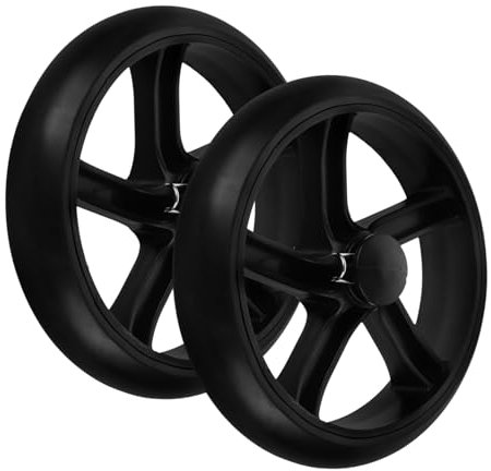 Zerodeko 2 Stück Ersatzräder 15,5cm Für Wäschewagen Und Einkaufswagen Schwarz Pu Material Mit Lager Treppengängige Multifunktionsräder Für Lebensmittel Und Sackkarren