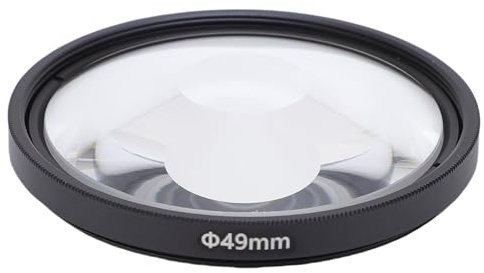 VBESTLIFE 49mm Spiral Halo Camera Lens Filter, Special Effects Prism Lens Halo Filter for DSLR Cameras Photography Accessories