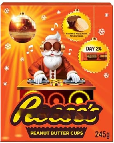 Peanut Butter Chocolate Advent Calendar 245g (Pack of 5) Deliciousness that brings a smile For All Occasions