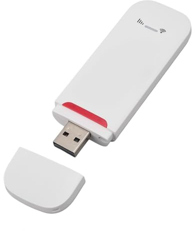 VBESTLIFE 4G LTE USB-WLAN-Dongle und Mobiler Hotspot-Router, 500 Mbit/s Tragbarer Reise-WLAN-Modem-Netzwerkadapter mit SIM-Kartensteckplatz, Unterstützt 10 Benutzer