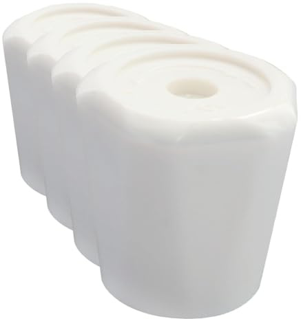 SOMATHERM FOR YOU, Volant de robinet manuel carré 6 mm, design ergonomique et moderne, compatible avec de nombreux robinets, facile à installer, couleur noire, taille 6 mm (Lot de 4)