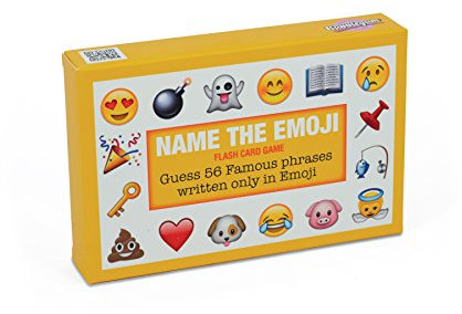 Bubblegum Stuff Name The Emoticon Game - Original - Guess The Phrase from The Emoticon - Fun Flash Card Game - Suitable for Family, Kids, Teens & Adults