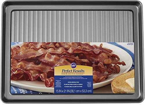 Wilton 2105-1707 Mega Horno antiadherente Plancha Pan, Acero, Transparente