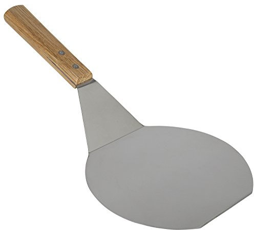 Extra-Large Stainless Steel Wide Spatula Turner Strong Wooden Handle - Dishwasher Safe Kitchen Utensil - Heavy Duty Oversized Metal Lifter Grilling, Cooking, Baking Cake & Cookies pancake spatula