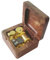 18 Note Retro Aufzieh Hölzerne Spieluhr, Musik Geschenk-Box, Moon River Musik Box Walnut & Golden