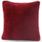 CelinaTex Xanio Dekokissen mit Innenkissen 80 x 80 cm Bordeaux Coral-Fleece Sofakissen Mikrofaser Kuschelkissen