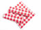 texpot Lot de 6 Serviettes de Table à Carreaux Rouges et Blancs - 20 mm - 100% Coton - Motif de la Ferme - 60 x 60 cm