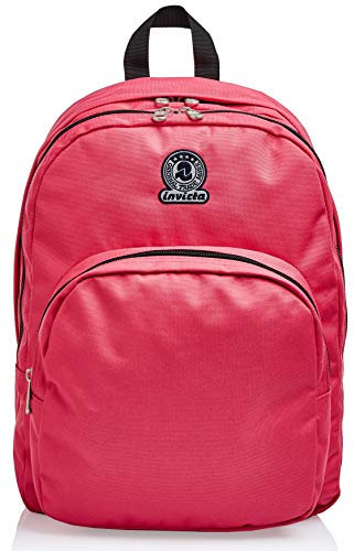Invicta Zaino Benin M, Rosa, Doppio Scomparto, Scuola y Tempo Libero, Eco Material