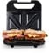 UNIVERSALBLUE Sandwichera Grill Doble 750W Potencia | Placas Antiadherentes, Temperatura Regulable 140-210ºC | Acero Inoxidable, Luz Indicadora, Recogecables | Para 2 Sándwiches, Garantía 3 Años