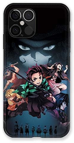 Cokitec Manga Demon Slayer Case for iPhone 12 Pro Max - Black