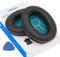 Lambskin QC45 QC35ii QC35 QC25 QC15 Cuscinetti auricolari di ricambio per cuffie Bose QC 45 35 II QC2 AE2i AE2w SoundLink SoundTrue 35ii 25 15 2 AE QuietComfort pelle di pecora (nero)