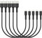 Short Micro USB Cable, PEAKLIFT 30cm 5Pack Fast Charging Cable 0.3m Micro USB Charger Lead Android Cable Compatible with Samsung Galaxy S7 S6 S5, Nexus, LG, PS4, HTC, Motorola, Kindle and More (Black)