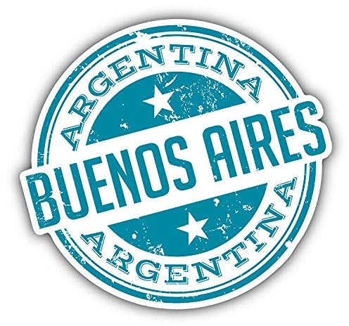 20cm! Hochwertiger Kühlschrank-Auto-Aufkleber Sticker Cartoon Comic Buenos Aires Stadt Argentinien UV&Waschanlagenfest Decal