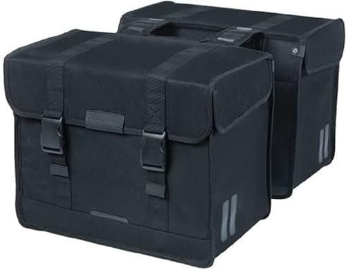Basil Kavan Eco Classic Doppeltasche Schwarz 31 x 16 x 31 cm