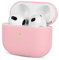Kompatibel mit AirPods 3 Generation Hülle 2021, Mocarheri Ultra-dünnes, Silikon Stoßfeste Weiches Schutzhülle für AirPods 3, Voller Schutz für AirPods 3 Case Cover, Front-LED Sichtbar, Rosa