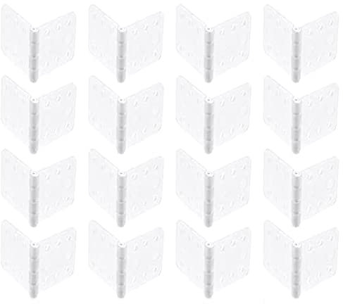 skrnrhrery Nylon Hinges, 3 Sizes - Suitable for RC & Model Airplane Parts - Square Loose-Leaf 16-Pack (Large 0.791.42 inches)