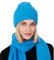 Style & Republic Kaschmir Mütze-Beanie Damen aus 100% Cashmere - Dein kuscheliger Premium Beanie für stilvolle Herbst- & Winter-Momente - Fancy Blue