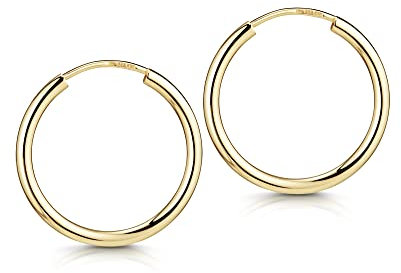 SILBERKETTEN STORE DEIN SCHMUCK ONLINE SHOP Creolen Breite 15mm | echt 333 Gold | edle Damenohrringe