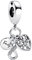 BEEUVIP Family Infinity Triple Charm per bracciali, ciondoli in argento 925, perline per collane, per la festa della mamma, compleanno, regalo di Natale