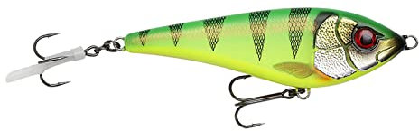 Savage Gear Deviator Swim - Jerkbait, Farbe:Firetiger, Länge/Gewicht/Schwimmverhalten:10.5cm / 35g / langsam sinkend