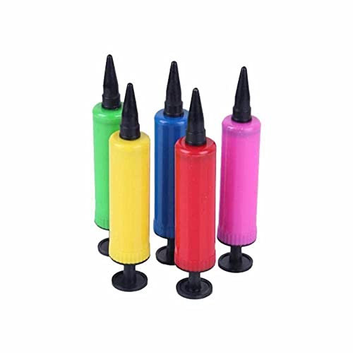 Balloon Pump Balloon Accessories Hand Push Mini Plastic Inflator Air Pump Portable Color Useful Balloon Tools Random Decor Foil