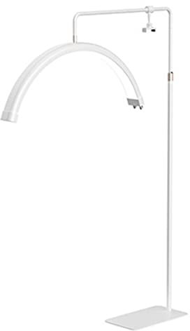 Lampada Da Terra Per L'estensione Delle Ciglia, Luce Di Bellezza Mezzaluna LED Per Ciglia, Lampada Per Massaggi E Relax, Dimmerabile 3200K-5600K Con Altezza Regolabile Con Supporto Per Telefono