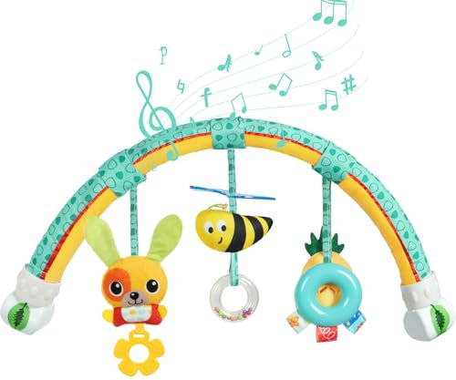 Aomig Spielbogen, Baby Bogen Spielzeug Kinderwagen, Spielbogen für den Kinderwagen, Kinderwagen Spielzeug für Spielbogen mit Rassel und BB Gerät(Biene)