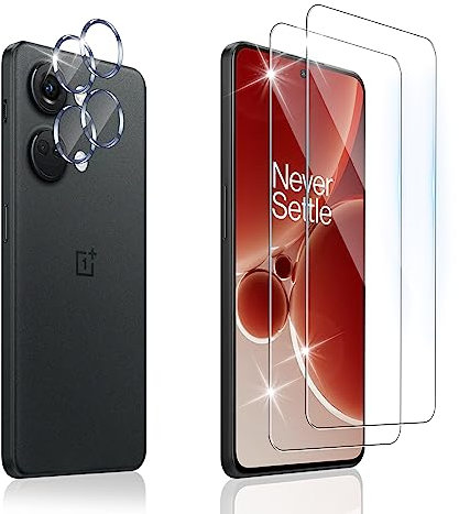 Dabuu Schutzfolie für Panzerglas für Oneplus Nord 3 5G + Kameraschutz [2+2 Stück], HD Panzerfolie 9H Härte Anti-Kratzen Schutzglas Blasenfrei Displayschutzfolie Folie - Transparent