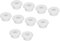 sourcing map 10Pcs T Type Rubber Grommet Mount Dia 20mm (27x10x13mm) Seal Protection Flexible Hole Plugs for Cable Pipe White