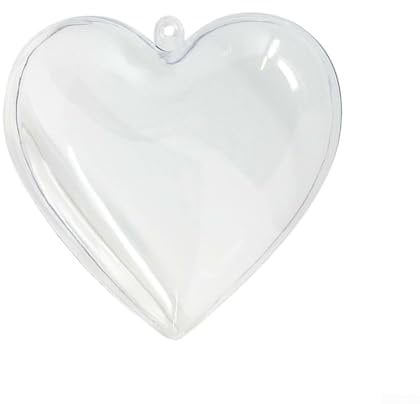 Zoegneer 10 Weihnachtskugeln, transparent, rund, Kunststoff, für Weihnachtsbaumschmuck oder Hochzeitsgeschenke (10 cm)