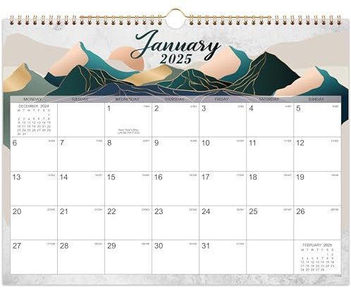 2025-2026 Calendar - Wall Calendar 2026, 18 Month to View from July 2025 to December 2026, Effective Reminder to Manage Time and Tasks in Work, Home or School