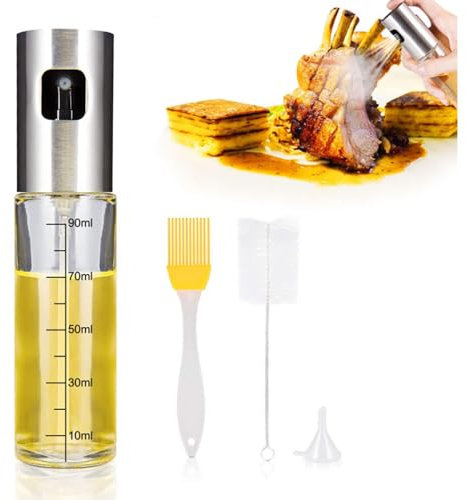 HOJKOUD Spruzzatore Olio per Friggitrice ad Aria. spray per olio da cucina. 100ml spruzzatore olio. accessori cucina & accessori friggitrice ad aria. (Pacchetto 1 (1 pezzi))