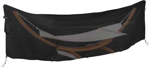 Vuggdt Hängematten-Schutzhülle, strapazierfähig, 420D-Oxford-Bezug für Hängemattenständer, staubdicht, UV-Schutz, Outdoor-Schaukelstuhl-Abdeckung für Garten, nasse und regnerische Jahreszeit