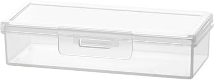 Generico Contenitore per cotton fioc, dispenser per cotton fioc | Scatola porta cotton fioc da viaggio, porta batuffoli di cotone trasparente, custodia portatile per bastoncini di cotone