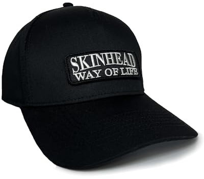 No Face No Name Basecap Skinhead Way of Life in schwarz I Unisex frei einstellbar I bestickter Patch I Snapback Cap Kappe Mütze