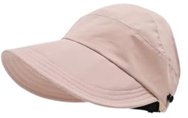BUDUBIBI Summer Sonnenhut Damen Pferdeschwanz Baseballkappe,Outdoor Hohles Leeres Oberteil Visor Cap Einstellbar Sonnenhut Pferdeschwanz Cap (Rosa)