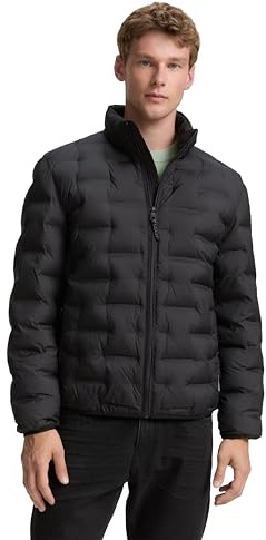 TOM TAILOR Denim Herren Lightweight Steppjacke mit Stehkragen