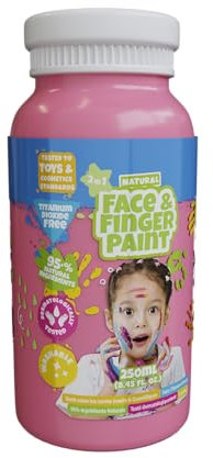 Natural Face & Finger Paint - 250ml - Rosa